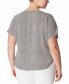 ფოტო #2 პროდუქტის Plus Size Dot-Print Bateau-Neck Short-Sleeve Blouse