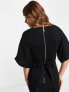 Фото #7 товара Closet London ribbed pencil midi dress in black