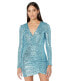 Фото #1 товара Show Me Your Mumu 297626 Party Hop Dress Frosty Blue Sequins MD