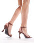 Фото #2 товара 4th & Reckless Vanna Heeled Sandal with Toe Ring in Brick Red