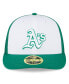 Фото #3 товара Men's White, Green Oakland Athletics 2023 On-Field Batting Practice Low Profile 59FIFTY Fitted Hat