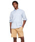 Фото #1 товара Men's Poplin Long Sleeve Button-Down Shirt