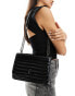 Фото #4 товара River Island quilted crossbody bag in black