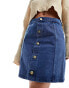 Фото #2 товара Barbour International mini denim skirt in mid wash