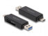 Фото #2 товара Delock 91004 - MicroSD (TransFlash) - SD - Black - USB 3.2 Gen 1 (3.1 Gen 1) Type-A/Type-C - 19 mm - 81 mm - 11 mm