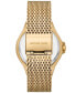 ფოტო #3 პროდუქტის Women's Lennox Three-Hand Gold-Tone Stainless Steel Bracelet Mesh Watch, 37mm