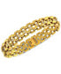 ფოტო #1 პროდუქტის Men's Diamond Link Bracelet (1/4 ct. t.w.) in Yellow Ion-Plated Stainless Steel