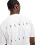 Фото #4 товара Calvin Klein Jeans relaxed fit back print t-shirt in white