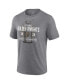 ფოტო #3 პროდუქტის Men's Heather Gray Vegas Golden Knights 2023 Stanley Cup Champions Shootout Tri-Blend T-shirt