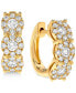 ფოტო #1 პროდუქტის Diamond Halo Hoop Earrings (1 ct. t.w.) in 14k Gold or 14k White Gold
