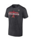 Фото #3 товара Men's Heather Charcoal Arizona Diamondbacks 2023 National League Champions Locker Room T-shirt
