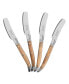 Connoisseur Set of 4 Spreaders with Olive Wood Handles