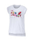 Women's White New Jersey Devils Greetings From Muscle T-shirt