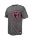 ფოტო #2 პროდუქტის Men's Anthracite Oklahoma Sooners Pinstripe Replica Baseball Jersey