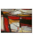 Фото #1 товара 'Excited' Red Abstract Canvas Wall Art, 20x30"