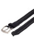 Фото #3 товара Men's Faux-Suede Braided Belt, Created for Macy's