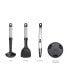 Фото #10 товара Elevate Fusion 5-Piece Silicone Utensil Set with Storage Stand