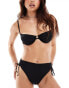 & Other Stories cut away bikini bra top in black