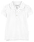 Toddler White Piqué Polo Shirt 2T