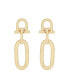 Polished Door Knocker Dangle Drop Earrings in 10k Gold