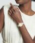 ფოტო #4 პროდუქტის Women's Vizio Swiss Quartz Silver-Tone Stainless Steel Light Yellow PVD Bracelet Watch 32mm