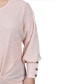 ფოტო #4 პროდუქტის Plus Size Long Sleeve Textured Knit Top