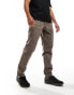 Фото #4 товара Timberland washed canvas regular fit workwear pants in brown