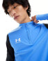 Фото #1 товара Under Armour Challenger Pro quarter zip top in blue and black