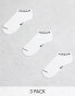 Jordan 3 pack ankle socks in white