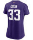 Фото #3 товара Women's Dalvin Cook Purple Minnesota Vikings Name Number T-shirt