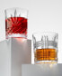 Tartan Plaid Design Double Old-Fashioned Glasses, Set of 4