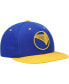 ფოტო #2 პროდუქტის Men's Royal and Gold Golden State Warriors Upside Down Snapback Hat