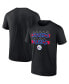 Фото #1 товара Men's Black Philadelphia 76ers Count Hometown Collection T-shirt