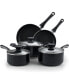 Фото #1 товара 15-Piece Nonstick Cooking Set with Stay Cool Handle, Black