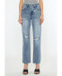 Фото #1 товара Women's High Rise Distressed 90s Straight Jeans