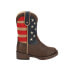 Roper American Patriot Square Toe Cowboy Toddler Girls Blue, Brown, Red Casual