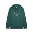 Puma Classics Cafe Pullover Hoodie Mens Green Casual Outerwear 62524443