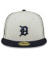 Фото #3 товара Men's Cream, Navy Detroit Tigers Chrome Sutash 59FIFTY Fitted Hat