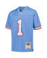 ფოტო #3 პროდუქტის Big Boys Warren Moon Light Blue Houston Oilers Gridiron Classics 1993 Retired Player Legacy Jersey