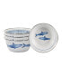 Фото #2 товара Fish Camp Enamelware Salad Bowls, Set of 4