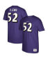 Фото #4 товара Men's Ray Lewis Purple Baltimore Ravens Retired Player Logo Name and Number T-shirt