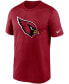 Фото #3 товара Men's Big and Tall Cardinal Arizona Cardinals Logo Essential Legend Performance T-Shirt
