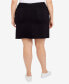 Фото #2 товара Plus Size Essentials Tech Stretch Pull On Skort with Elastic Wasitband