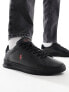 Фото #1 товара Polo Ralph Lauren Heritage Court trainer with red logo in black