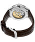 Men's Automatic Presage Cocktail Time Brown Leather Strap Watch 41mm