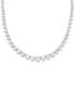 ფოტო #1 პროდუქტის Sterling Silver Graduated Tennis Necklace