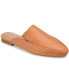 Фото #2 товара Women's Akza Wide Width Slip On Square Toe Mules Flats