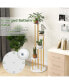 Фото #7 товара 4-Tier Metal Plant Stand 49.5" Tall Potted Planter Display Shelf Storage Rack