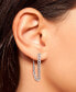 Фото #4 товара Curb Link Chain Dangle Drop Earrings, Created for Macy's