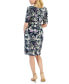 ფოტო #2 პროდუქტის Petite Floral-Print Sheath Dress